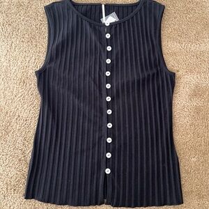 NWT Free People Tilly Vest - Black - Women’s Medium